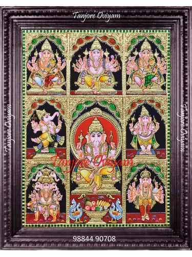 8-Ashtavinayak-Tanjore-Painting
